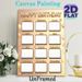 Birthday Tracker Painting Poster, Warm-toned Festive Birthday-themed Poster, Monthly Blank Frames With Party Accents To Record Birthday Dates, Ideal_maomaolike.com