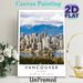 Vancouver Cityscape Painting Poster, Vibrant Realistic Urban Skyline With Snow-capped Mountains & Waterfront Poster, Captivating City Scenery Ideal_maomaolike.com