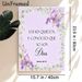 Spanish Psalm 46:10 Themed Painting Poster, Soft Watercolor Purple Iris & Greenery Poster, Serene Inspirational Verse Decor Ideal For Home, Prayer_maomaolike.com