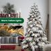 8ft PVC Flocked Tree
(memory Wire+power Pole)_maomaolike.com
