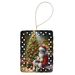 Fox Terrier And Santa Claus Porcelain Ornament Christmas Tree Hanging Decorations For Home Christmas Holiday, Rectangle, Gift, Multicolor_maomaolike.com
