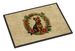 Welsh Terrier Christmas Flowers Doormat Front Door Mat Indoor Outdoor Rugs For Entryway, Non Slip Washable Low Pile, 24H X 36W_maomaolike.com