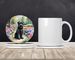 Bouvier Des Flandres Spring Path Large Sandstone Coasters Pack Of 4 Absorbent Round Coasters Decor Gifts For Men Or Women, 4 In, Multicolor_maomaolike.com