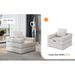 Single Sofa Chair That Converts To A Single Sofa Bed For Living Room, Guest Room, Playroom, White_maomaolike.com