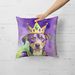 Catahoula King Of Mardi Gras Throw Pillow Machine Washable, Indoor Outdoor Decorative Pillow For Couch, Bed Or Patio, 18Hx18W_maomaolike.com