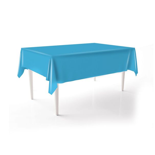 12 Pack Light Blue Tablecloths Disposable Tablecloths Light Blue Table Cloths For Parties Birthdays Graduations Restaurants Weddings Picnics137*274cm_maomaolike.com