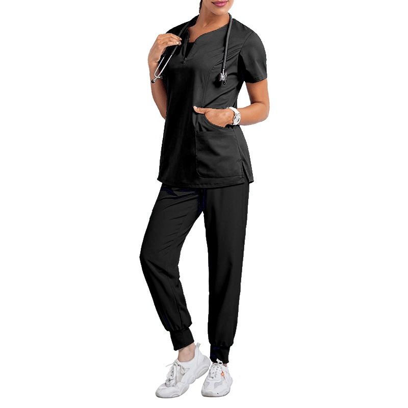 Women's ready-to-use oral dentist surgical gown split toiletry suit elastic quick-drying hospital nurse uniform_maomaolike.com