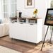 Sideboard Buffet Cabinet Kitchen Storage Cabinet With 5-Position Adjustable Shelves_maomaolike.com