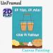 Chai (Indian Tea) Themed Painting Poster, Vibrant Cartoon-style Poster, Warm Cozy Design Featuring Chai Glasses, Cookies And Lemon Slices, Suitable_maomaolike.com