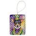 Rat Terrier King Of Mardi Gras Porcelain Ornament Christmas Tree Hanging Decorations For Home Christmas Holiday, Rectangle, Gift, Multicolor_maomaolike.com