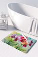 Orchids In Watercolor Memory Foam Kitchen Mat Machine Washable Anti-Fatigue Mat Cushion Comfort Bath Mat Or Kitchen Rug_maomaolike.com