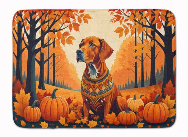 Vizsla Fall Memory Foam Kitchen Mat Machine Washable Anti-Fatigue Mat Cushion Comfort Bath Mat Or Kitchen Rug_maomaolike.com