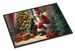 Gordon Setter And Santa Claus Doormat Front Door Mat Indoor Outdoor Rugs For Entryway, Non Slip Washable Low Pile, 24H X 36W_maomaolike.com
