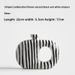 Creative Retro Black And White Striped Ceramic Vase High-end Flower Arrangement Model Living Room Decoration_maomaolike.com