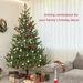 Artificial Christmas Tree, Sparse Realistic Cedar Tree With Branch Tips, Easy Assembly, Hinged Xmas Tree For Home Office Holiday, Green_maomaolike.com