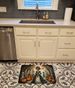 La Catrina Skeleton Spooky Halloween Memory Foam Kitchen Mat Machine Washable Anti-Fatigue Mat Cushion Comfort Bath Mat Or Kitchen Rug_maomaolike.com