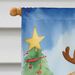 Lakeland Terrier Christmas Reindeer House Flag Large Porch Sleeve Pole Decorative Outside Yard Banner Artwork Wall Hanging, Polyester, House Size, Multicolor_maomaolike.com