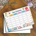 Class Schedule Painting Poster, Cute Cartoon Style Poster With Kawaii Stationery & Floral Accents, Functional Planner To Arrange Weekly Classes_maomaolike.com
