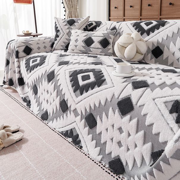 Bohemian-Style Chenille Sofa Throw Blanket – Ultra-Soft, Heavyweight & Stylish Cover For Couches And Sectionals_maomaolike.com