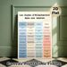 Relationship Attachment Styles Painting Poster, Clean Color-coded Infographic Poster, Informative Relationship Dynamics Reference Ideal For Therapy_maomaolike.com