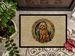 Poodle Christmas Flowers Doormat Front Door Mat Indoor Outdoor Rugs For Entryway, Non Slip Washable Low Pile, 24H X 36W_maomaolike.com