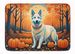 White German Shepherd Fall Memory Foam Kitchen Mat Machine Washable Anti-Fatigue Mat Cushion Comfort Bath Mat Or Kitchen Rug_maomaolike.com