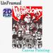 The Warriors Themed Painting Poster, Bold Red-Black Graphic Style Poster, Nostalgic Movie Gang Character Collage Decor Ideal For Home Theater, Living_maomaolike.com
