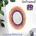 Home Blessing Painting Poster, Watercolor Circular Style Poster, Vibrant Orange & Purple Watercolor Ring With Bilingual Blessing Text, Warm Home Wish_maomaolike.com
