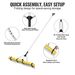 VEVOR Landscape Rake, 36" Head Aluminum Landscape Rake, Lake Rake With 102.36" Adjustable Extension Handle, Rope And Float, For Loosening Soil, Lawn Care, Ing Lake, Garden, Pond_maomaolike.com