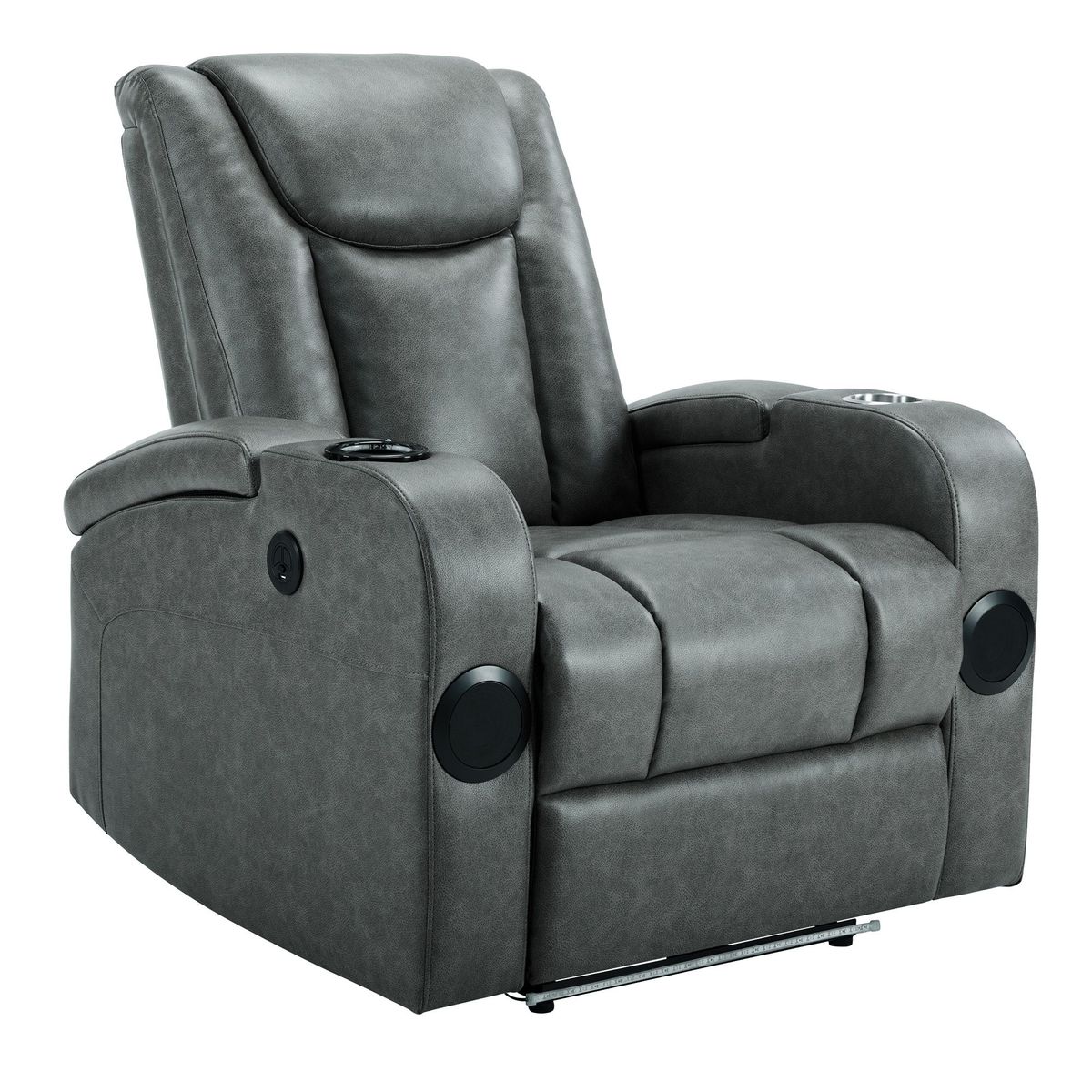 Recliner Sofa With Power Recline, Adjustable Split Back, USB Charging, Bluetooth Speakers & LED LightingRecliner Sofa With Power Recline, Adjustable Split Back, USB Charging, Bluetooth Speakers & LED_maomaolike.com
