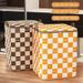 Portable Large Capacity Quilt Storage Bag Cute Bear Plaid Pattern Clothes Organizer For Home Moving_maomaolike.com