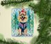 Keeshond Christmas Porcelain Ornament Christmas Tree Hanging Decorations For Home Christmas Holiday, Rectangle, Gift, Multicolor_maomaolike.com