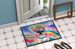 Pug Hippie Dawg Doormat Front Door Mat Indoor Outdoor Rugs For Entryway, Non Slip Washable Low Pile, 24H X 36W_maomaolike.com
