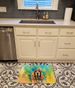 Cocker Spaniel Hippie Dawg Memory Foam Kitchen Mat Machine Washable Anti-Fatigue Mat Cushion Comfort Bath Mat Or Kitchen Rug_maomaolike.com