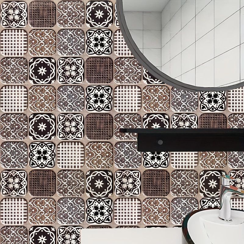 New Mediterranean Oil Fume Series High Temperature Resistant Waterproof Oilproof Kitchen Stove Restaurant Wallpaper Wall_maomaolike.com