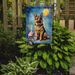 German Shepherd Happy Birthday Garden Flag Mailbox Flag Decorative Yard Flag Banner Outside Patio Artwork Yard Flower Beds, Garden Size, Multicolor_maomaolike.com