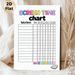 Screen Time Chart Painting Poster, Vibrant Colorful Cartoon-style Layout Poster, Functional Tool To Track Chores For Screen Time Rewards, Ideal For_maomaolike.com