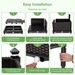 2 Set Space-Saving Design Elevated Plastic Raised Garden Bed Planter Kit For Flower Vegetable Grow_maomaolike.com