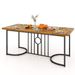 71 Inch Large Dining Table For 6-8 People Rectangular Wood Kitchen Table_maomaolike.com