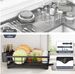 SAYZH Dish Drying Rack For Kitchen Counter With Utensil Holder, Black_maomaolike.com