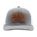 Unisex DAD EST 2024 Leather label baseball cap Net hat Truck hat Men's sun hat Duck cap_maomaolike.com
