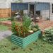 Galvanized Raised Garden Bed, Steel Outdoor Planters With Reinforced Rods, 71" X 36" X 23", Light Green_maomaolike.com