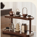 Desktop Cup Storage Small Curio Multi-layer New Chinese Style Purple Clay Teapot Display Tea Set Rack_maomaolike.com