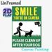 Dog Walking & Surveillance Reminder Painting Poster, Bold Minimalist Silhouette Poster, Reminds To Clean Up Dog Waste And Notes Camera Monitoring For_maomaolike.com