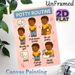 Potty Routine Painting Poster, Cute Cartoon Style Step-by-Step Potty Guide Poster, Clear Potty Training Instructions Ideal For Bathroom_maomaolike.com