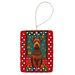 Irish Terrier Holiday Christmas Porcelain Ornament Christmas Tree Hanging Decorations For Home Christmas Holiday, Rectangle, Gift, Multicolor_maomaolike.com