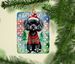 Poodle Christmas Porcelain Ornament Christmas Tree Hanging Decorations For Home Christmas Holiday, Rectangle, Gift, Multicolor_maomaolike.com