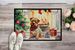 Norfolk Terrier Cozy Christmas Doormat Front Door Mat Indoor Outdoor Rugs For Entryway, Non Slip Washable Low Pile, 24H X 36W_maomaolike.com