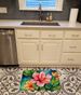 Hawaii Hawaiian Hibiscus In Watercolor Memory Foam Kitchen Mat Machine Washable Anti-Fatigue Mat Cushion Comfort Bath Mat Or Kitchen Rug_maomaolike.com