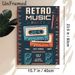 Retro 80s Music Party Painting Poster, Vibrant Vintage-style Poster, Featuring Cassettes, Microphone And Speakers, Nostalgic Music-themed Decor For_maomaolike.com